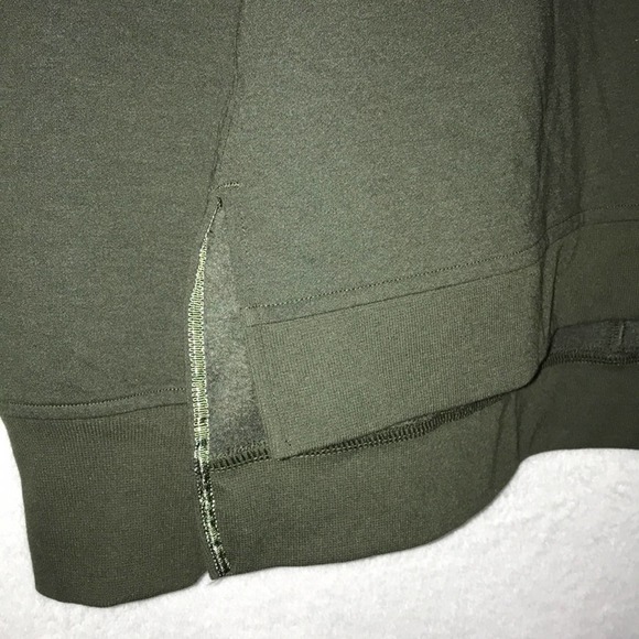 Victoria’s Secret Sport pullover sweatshirt olive green sexy open back XS loose - Picture 4 of 7